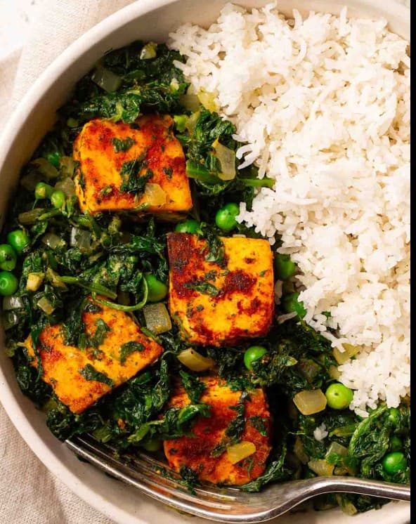 Spinach and Paneer Bowl