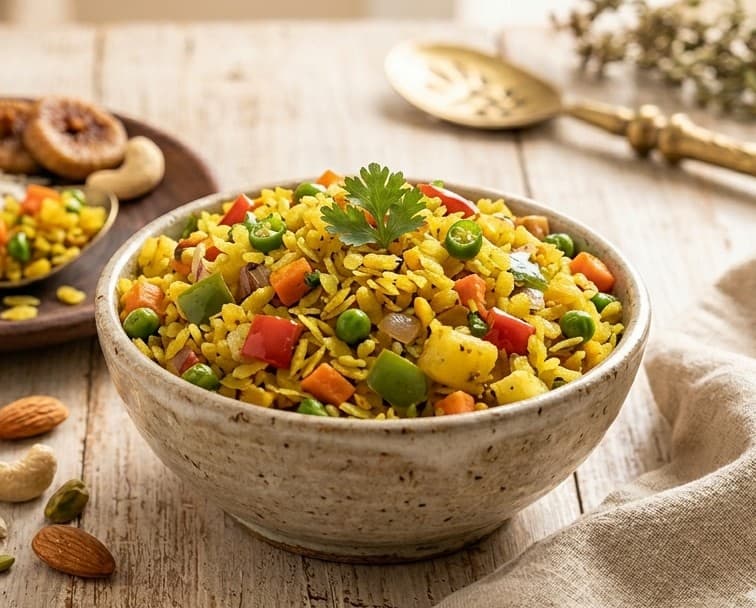 Mixed Vegetable Poha